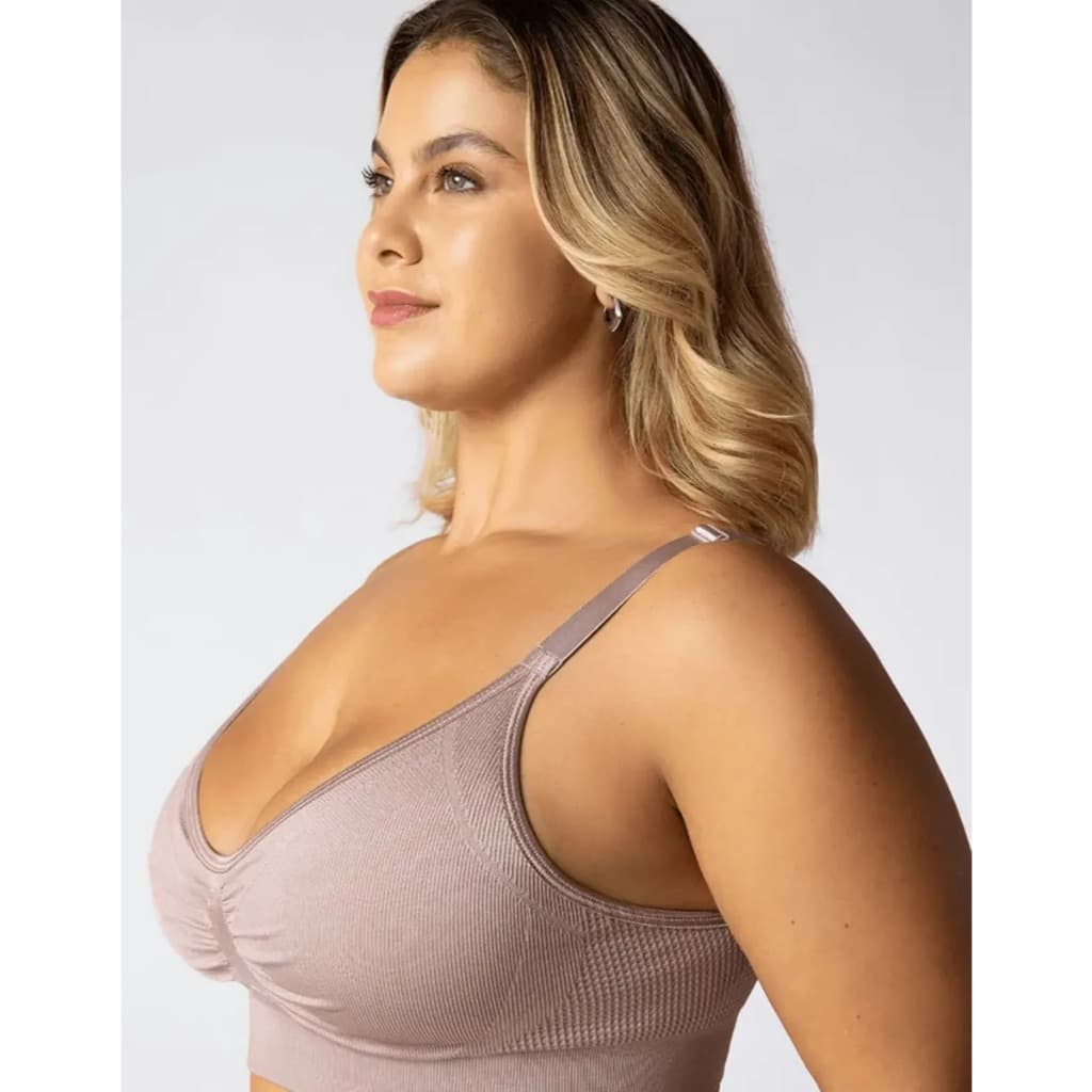 Sutiã Top Feminino Sem Costura Seamless Plus Size Sem Aro Sem Bojo Confortável Acetinado