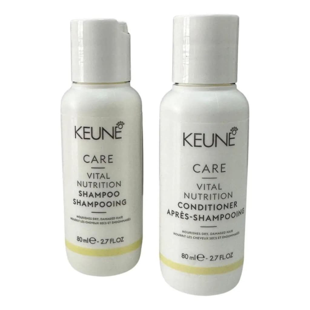 kit KEUNE vital nutrition reconstrução para cabelos grossos 80ml