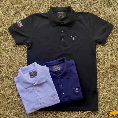 Camiseta Polo Masculina TXC Country TEXAS FARM Para Rodeio