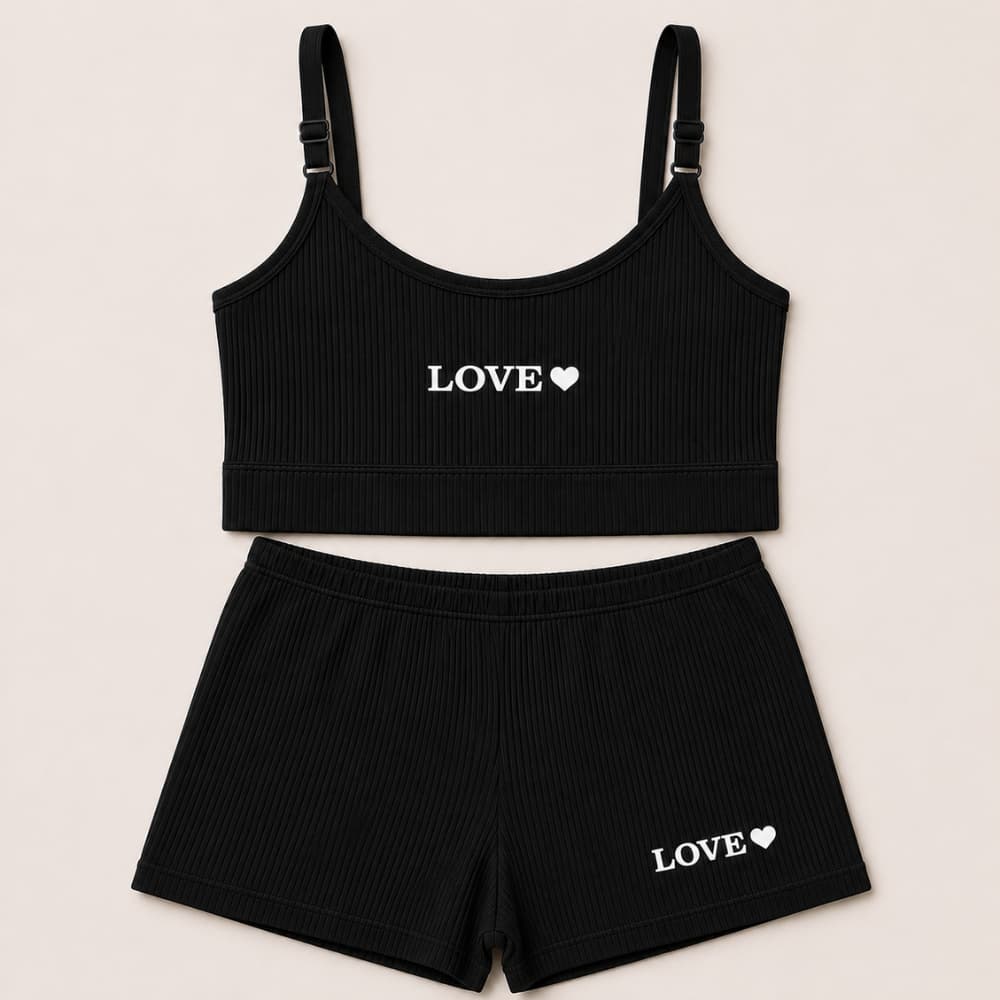Pijama Canelado Adulto Feminino Regata Alça Regulavel Short Doll Feminino Confortavel Básica