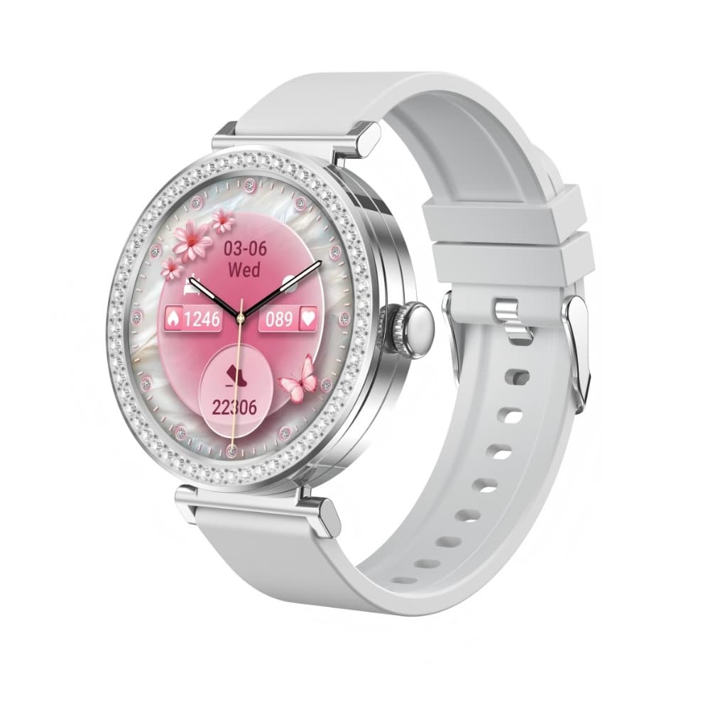 Smartwatch WL66 2026 46MM Feminina Redondo Esportes GPS ChatGPT IP68 2 Pulseiras inteligente BPM