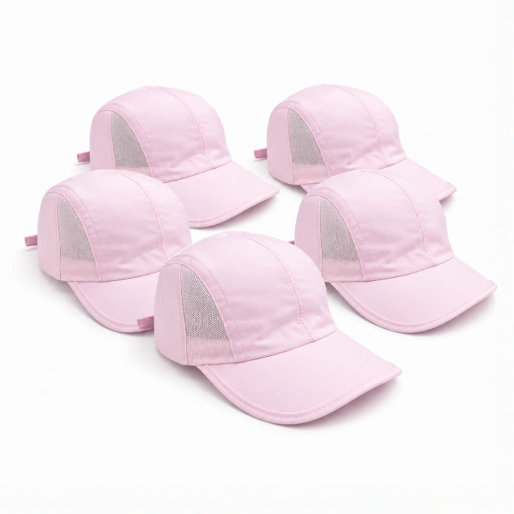 Kit Boné Tactel Liso Dri Fit Corrida Rosa Corrida Aba Curva Atacado Kit Bone liso Para Personalizar
