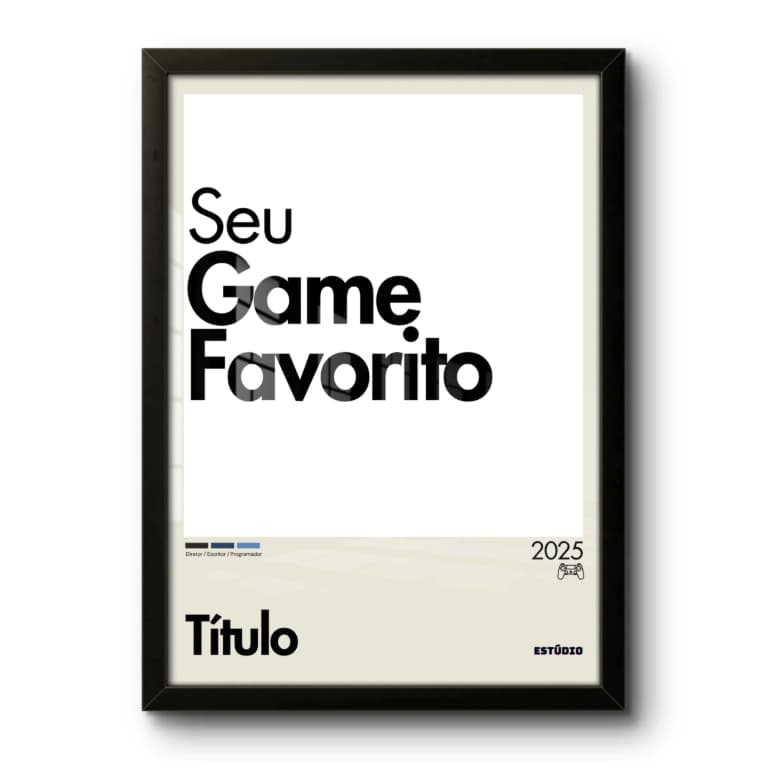 Quadro Decorativo: PERZONALIZE seu game.