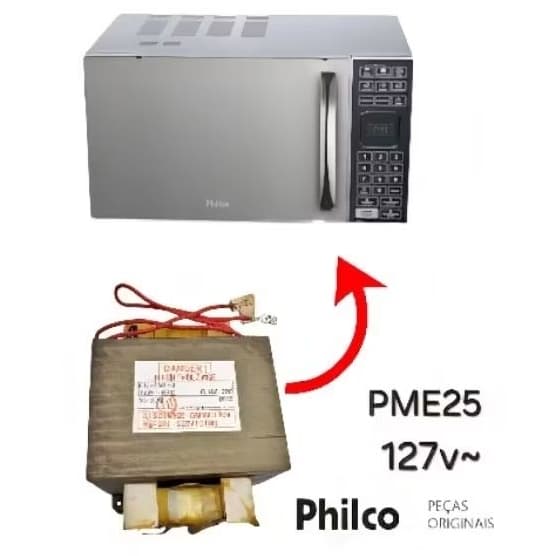 TRAFO TRANSFORMADOR MICROONDAS PHILC0 PME25 127v ~ ORIGINAL GAL-900U-2