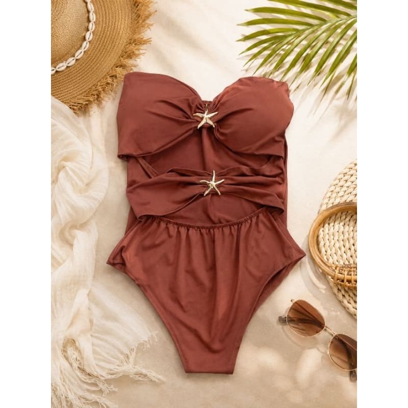 Body Tomara Que Caia Marrom Plus Size G1 Com Bojo Feminino Elegante