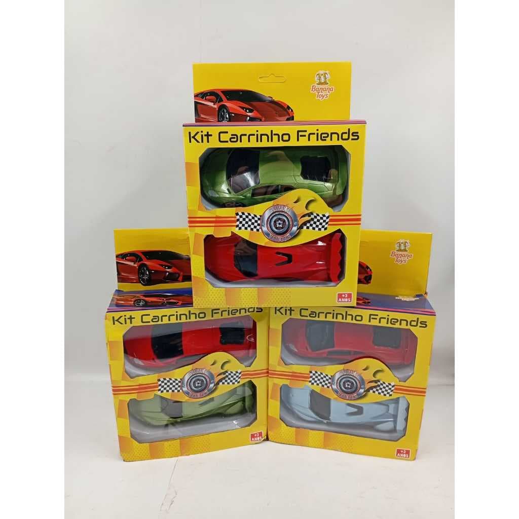 Kit Carrinho Friends Super Velozes Diversão Garantida Para Crianças