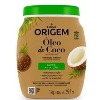 Creme de Hidratação Nazca Origem Óleo de Coco 1kg - Hidratação Profunda e Maciez
