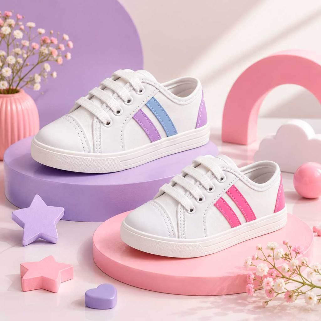 Tênis Infantil Menina Escolar Casual Feminino Confortável Criança Promoção Lançamento