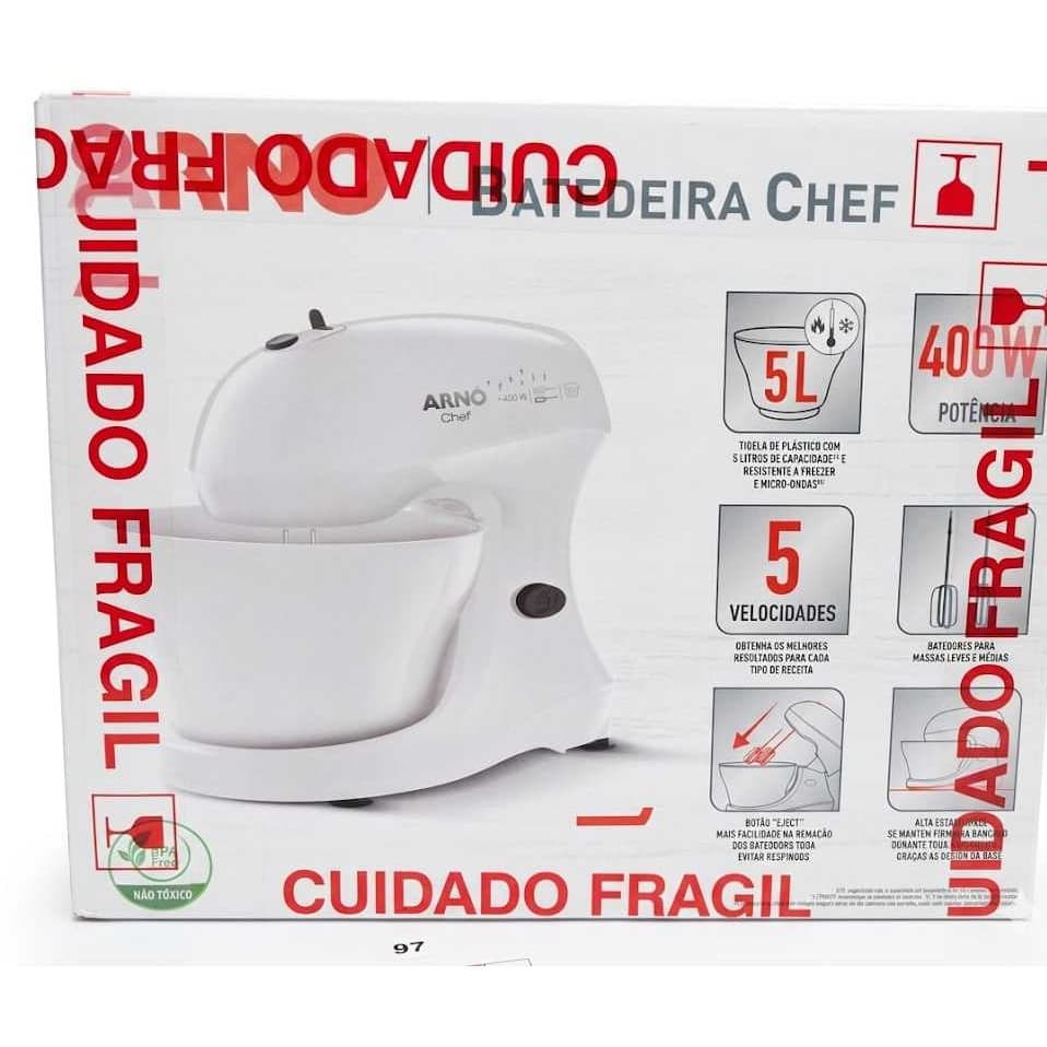 batedeira arno super chef 400w 127v outlet