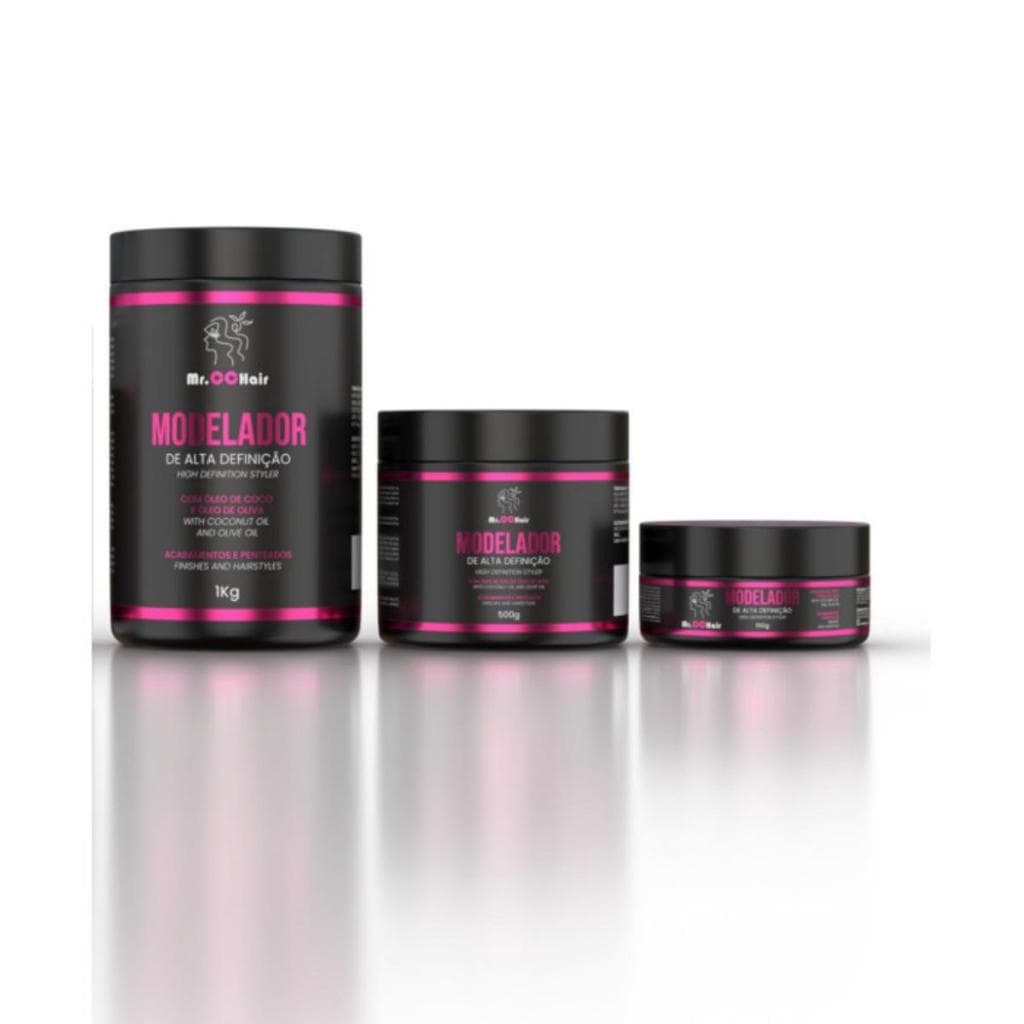 Pomada Modeladora Alta Definição Para Todos os Tipos de Cabelo  150g, 500g e 1kg