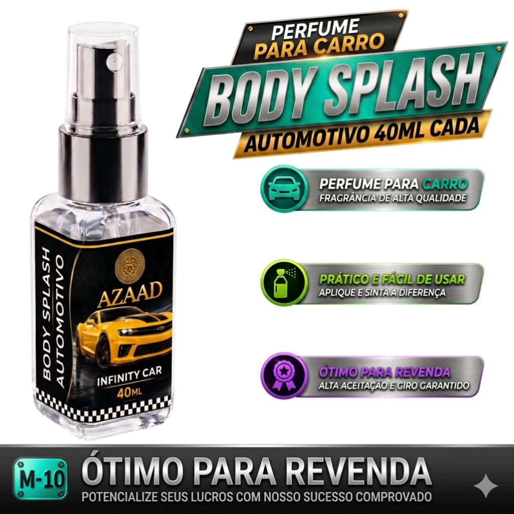 Perfume Azaad Automotivo 40ml Cheirinho de Carro Spray Perfume Para Carro Longa Duração