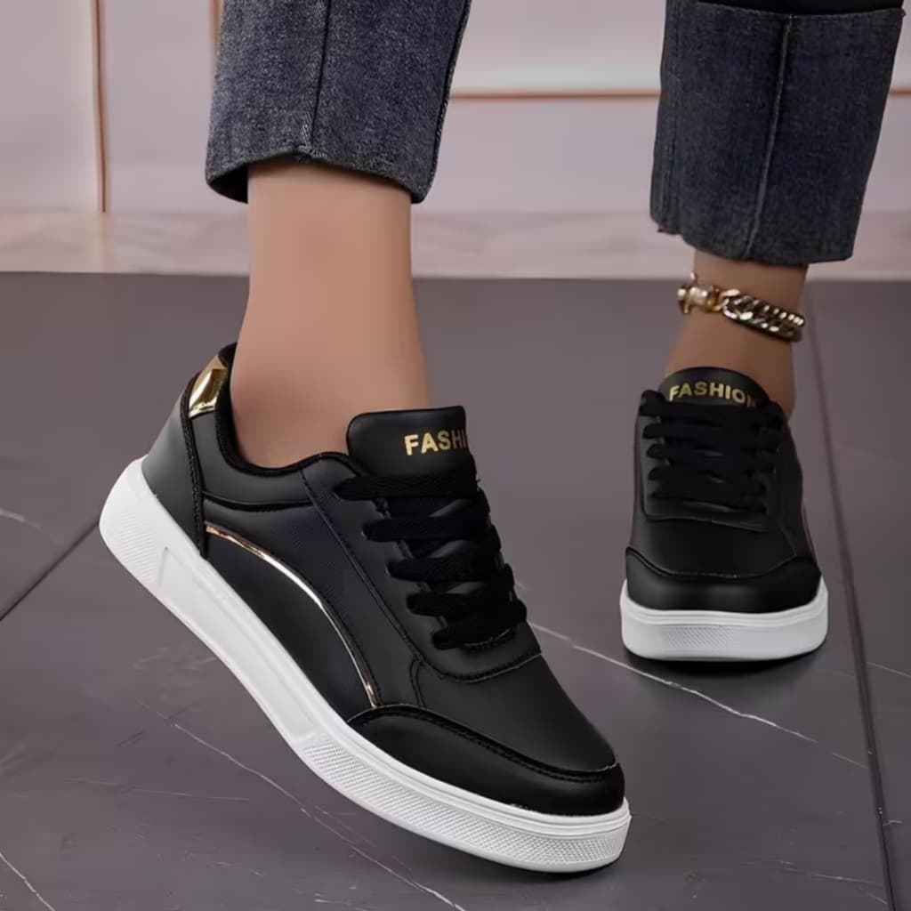 Tênis Feminino Casual Leve Retrô Clássico Moda Sapato Confortável Lançamento