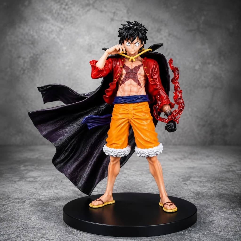 Action Figure Luffy Gear 5 Deus Nika One Piece PVC 20cm Colecionável Anime