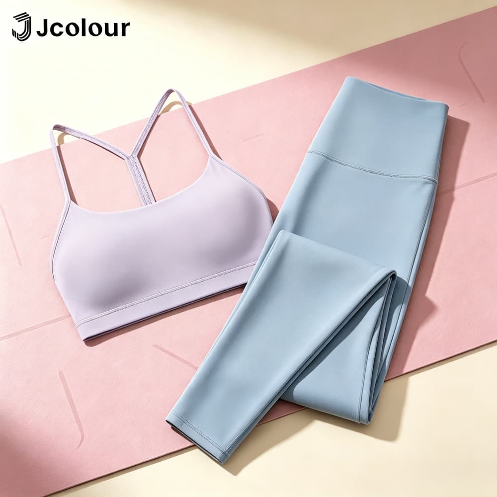 Conjunto Fitness Top com Bojo + Calça Legging Zero Transparência Cós Alto Corrida Treino Yoga