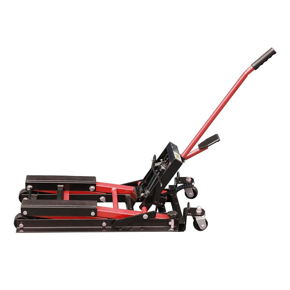 Mini Elevador Hidráulico Para Moto 680kg Vermelho - Ribeiro Equipamentos