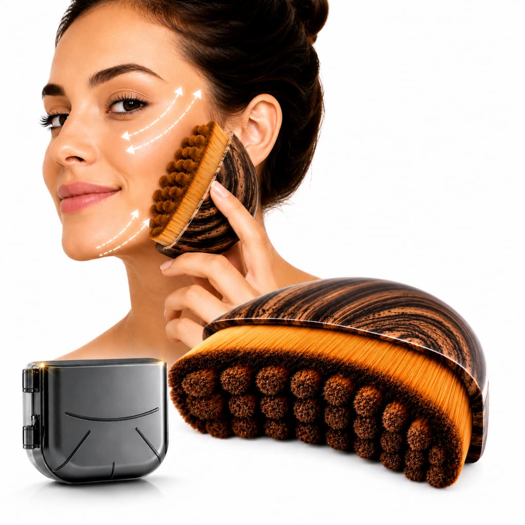 Escova Facial Massageadora Para Drenagem Linfática