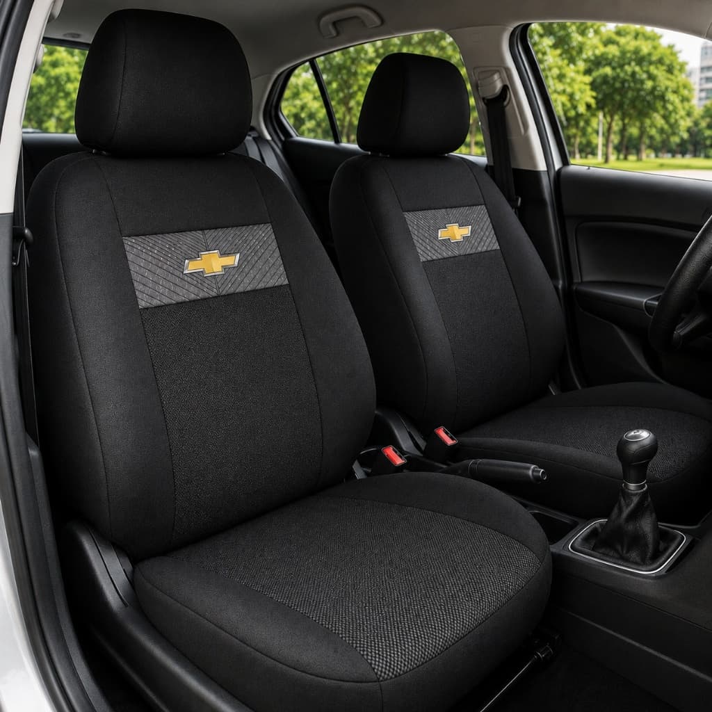 Capa De Banco Automotivo Em Tecido Grosso Original Carro Chevrolet Corsa Celta Prisma Onix Agile