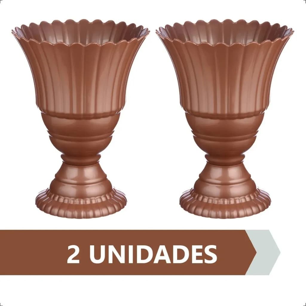 Vaso Decorativo Plástico - Vaso Real - Festa - 2 Unidades