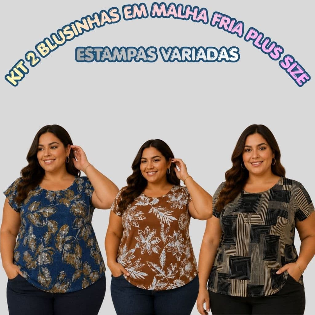 Kit 2 Regata Feminina Plus Size em Liganete Confortável Malha Fria Senhora