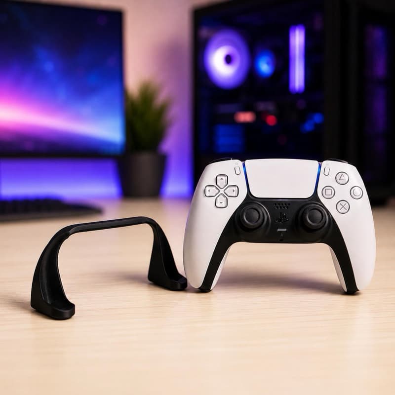 Suporte para Controle PS5 Organizador de Setup Gamer Porta Controle Playstation 5 Design Invisível