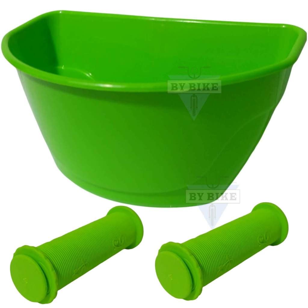 Jogo De Cestinha Mais Punho Para Bicicleta Do Aro 12 Nathor