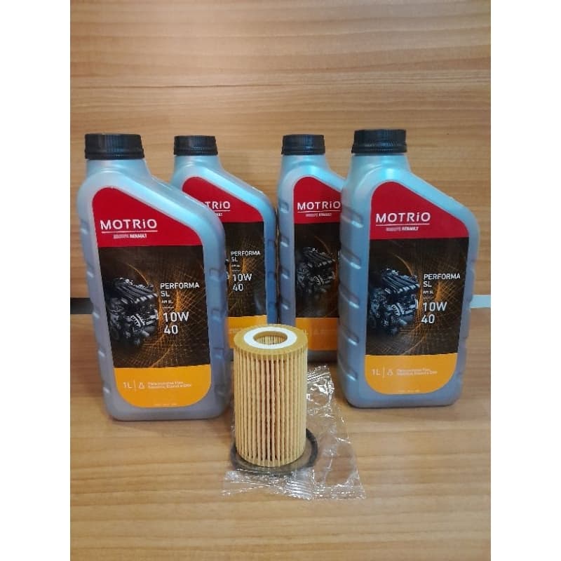 MOTRIO 10W40 4 LITROS E FILTRO DE OLEO ECOLOGICO CLIO RENAULT