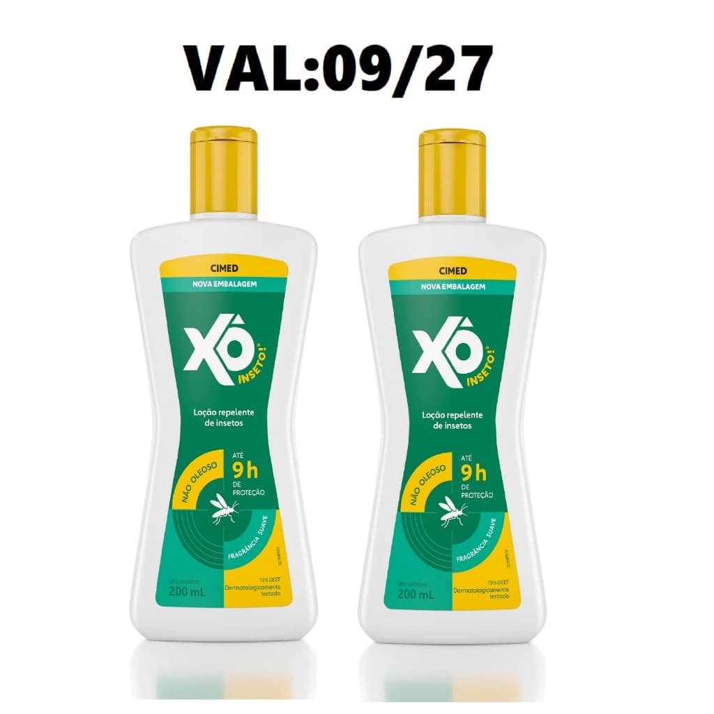 Repelente de Insetos Xô Inseto com DEET Loção 2 unidades 200ml cada(613645)