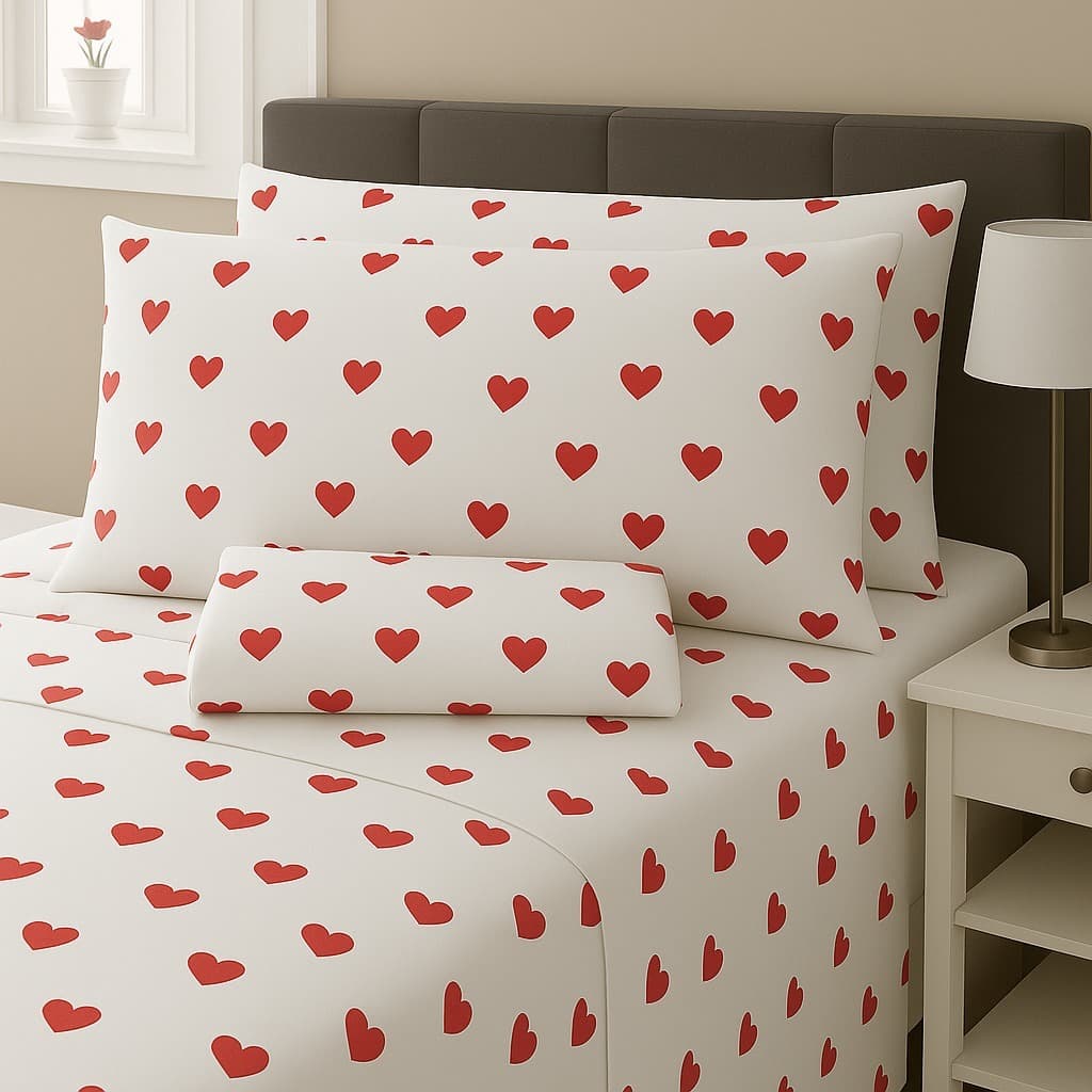 Jogo Para Cama Completo Lençol 4 Peças Percal 180 Fios 100% Algodão Macio Cores Estampadas Solteiro Casal Queen