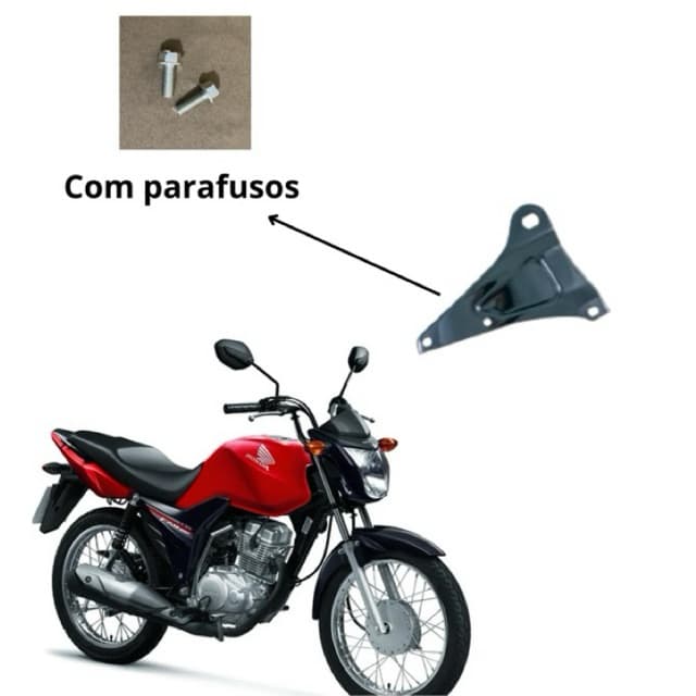 Suporte de escapamento Titan, Fan 125 com Parafusos