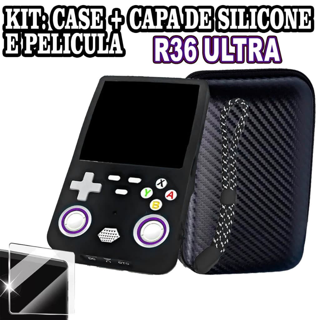 Case e Capa de Silicone para R36 Ultra + Pelicula