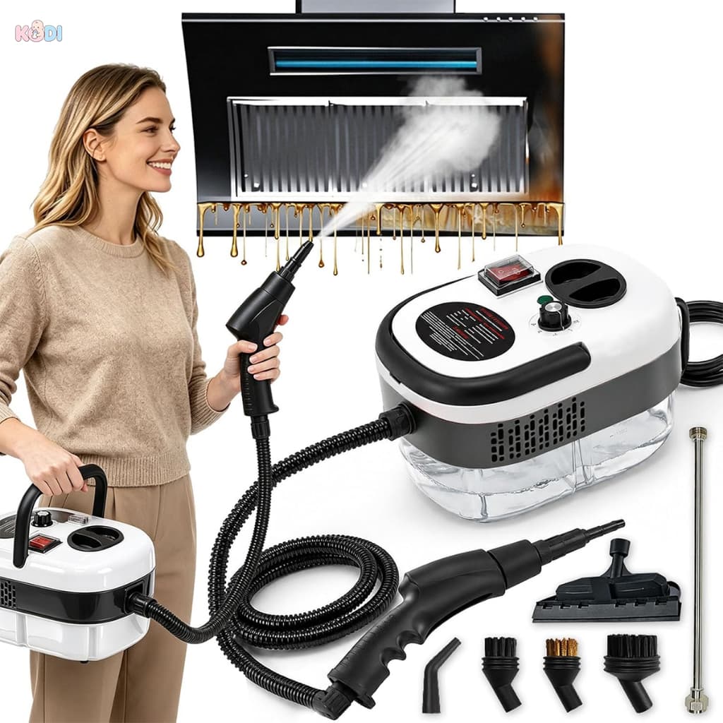 （110V）Limpador a Vapor Portátil 2500W Alta Pressão Multiuso Cozinha Carro -D14