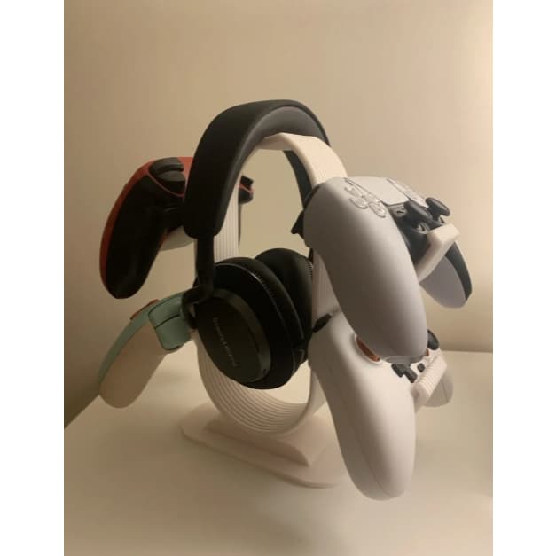 🎮 Suporte para 4 Controles e Headset | Organizador Gamer em Impressão 3D