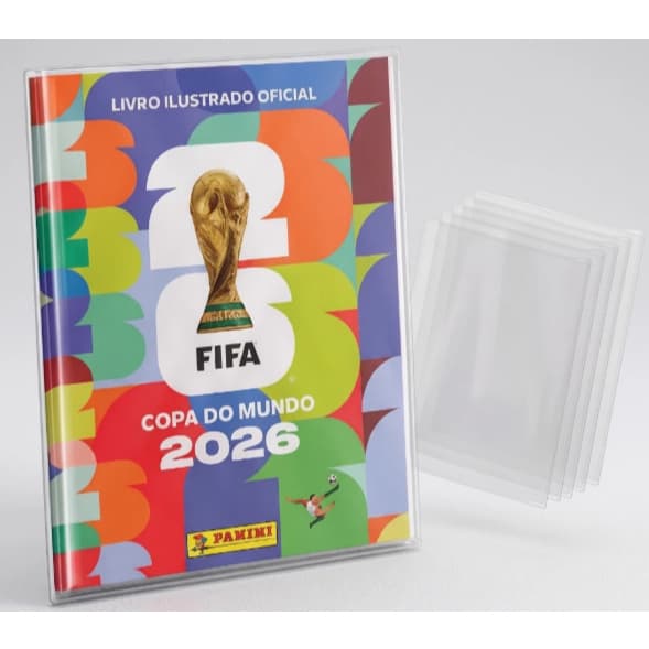 Capa Plástica Protetora para Álbum da Copa do Mundo e Para Caderno Universitario
