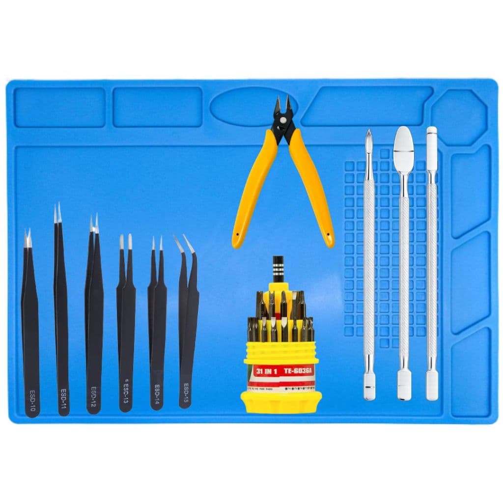 Kit Ferramentas Reparo Celular Notebook Bits Pinças Alicate