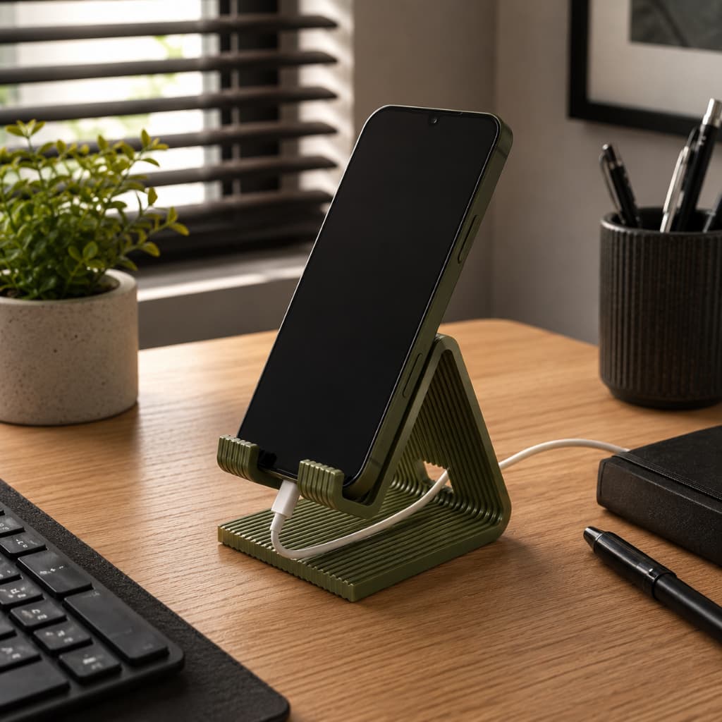 Suporte para Celular de Mesa Universal Minimalista Estável para Escritório Estudos Videochamadas