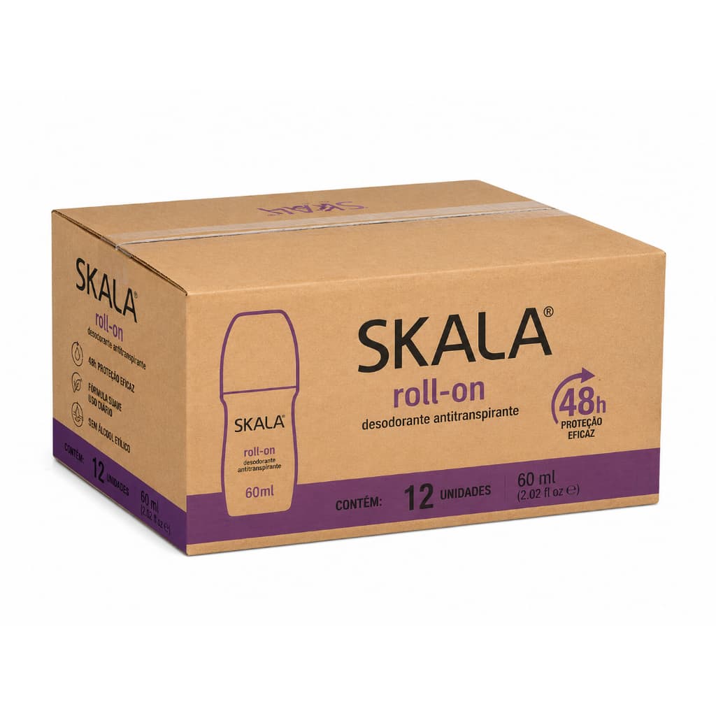 kit c12 Desodorante  Skala Roll-On  - 60ML -  Erva-Doce