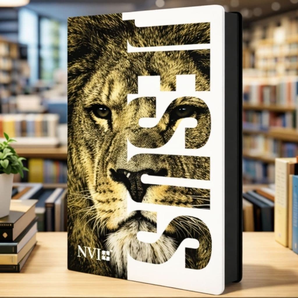 Biblia Sagrada NVI | Letra Grande | Leão Jesus | Capa Dura