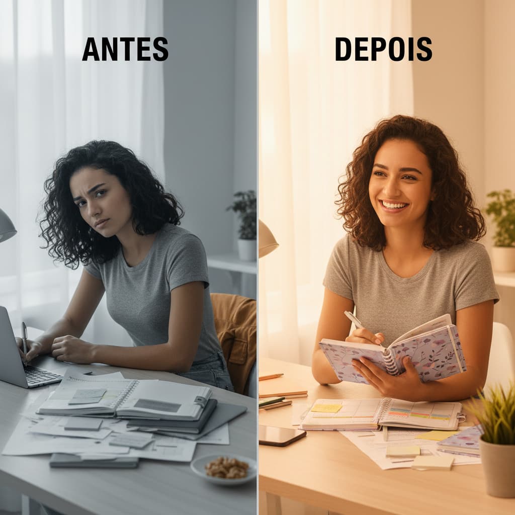 Caderno Grande Violeta Capa Dura Sistema Disco Reposicionavel Organizador Anotacoes