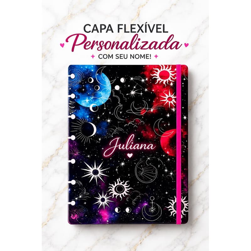 Capa para Caderno Inteligente Personalizada A5 A4 – Com Nome, Curso ou Tema Exclusivo