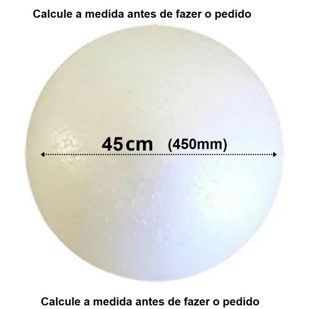 Bola de Isopor Grande 450mm Sistema Solar Artesanato Decoração Oca Styroform
