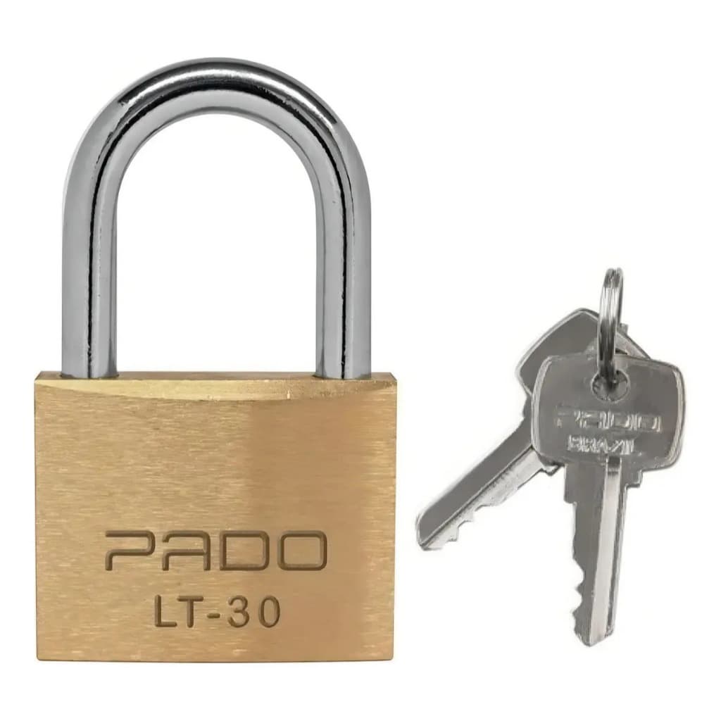 Cadeado 30mm Papaiz Cr-30 Com Chave Alta Segurança Aço Reforçado Antifurto Porta Portão Resistente