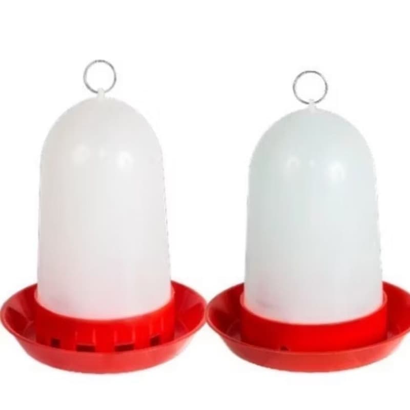 Kit 1 Comedouro + 1 Bebedouro Automático para Aves – 750ml | Jel Plast – 2 Unidades