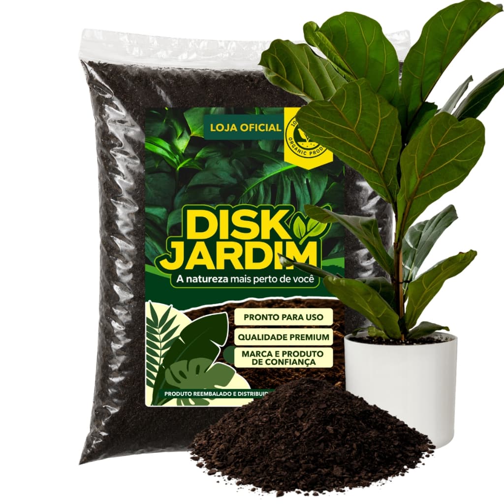 Terra Vegetal Adubada para Ficus Lyrata Pronto Para Uso Jardim 2kg/5kg/10kg/20kg