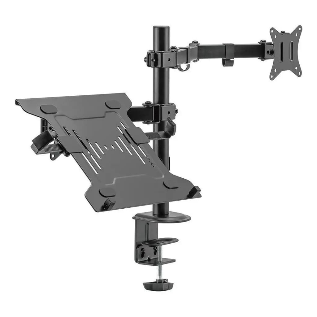 Suporte Duplo Articulado De Mesa Para Monitor E Notebook  PM100T