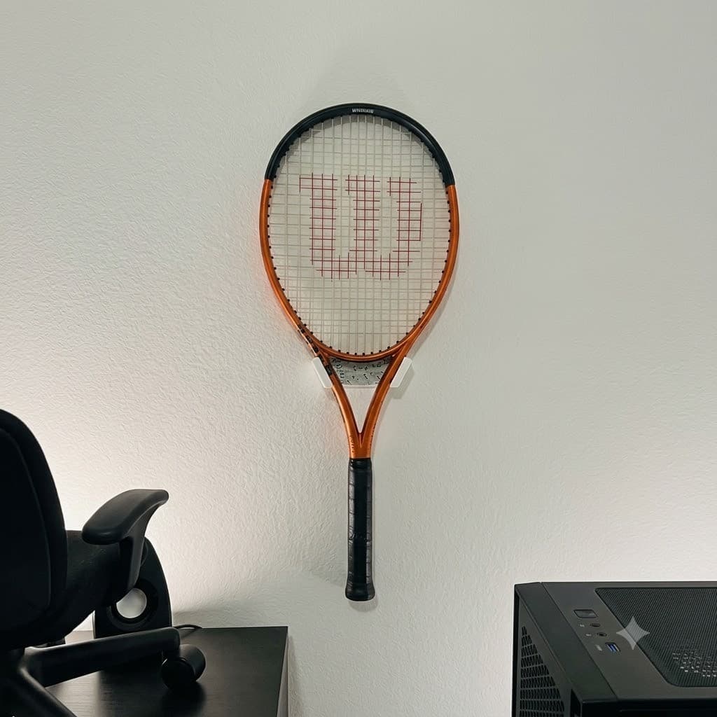 Suporte de Parede para Raquete de Tenis Beach Tennis Padel Organizador Expositor Gancho Luxo