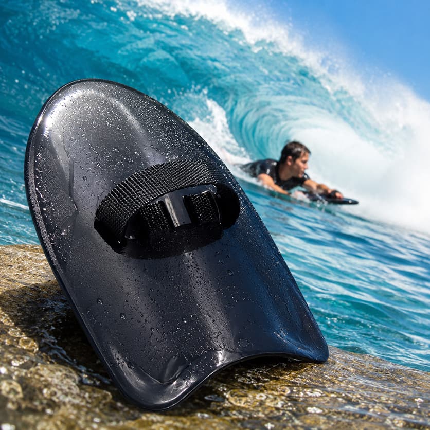 Prancha Handplane Para Bodysurf Jacaré Na Onda Surf De Peito