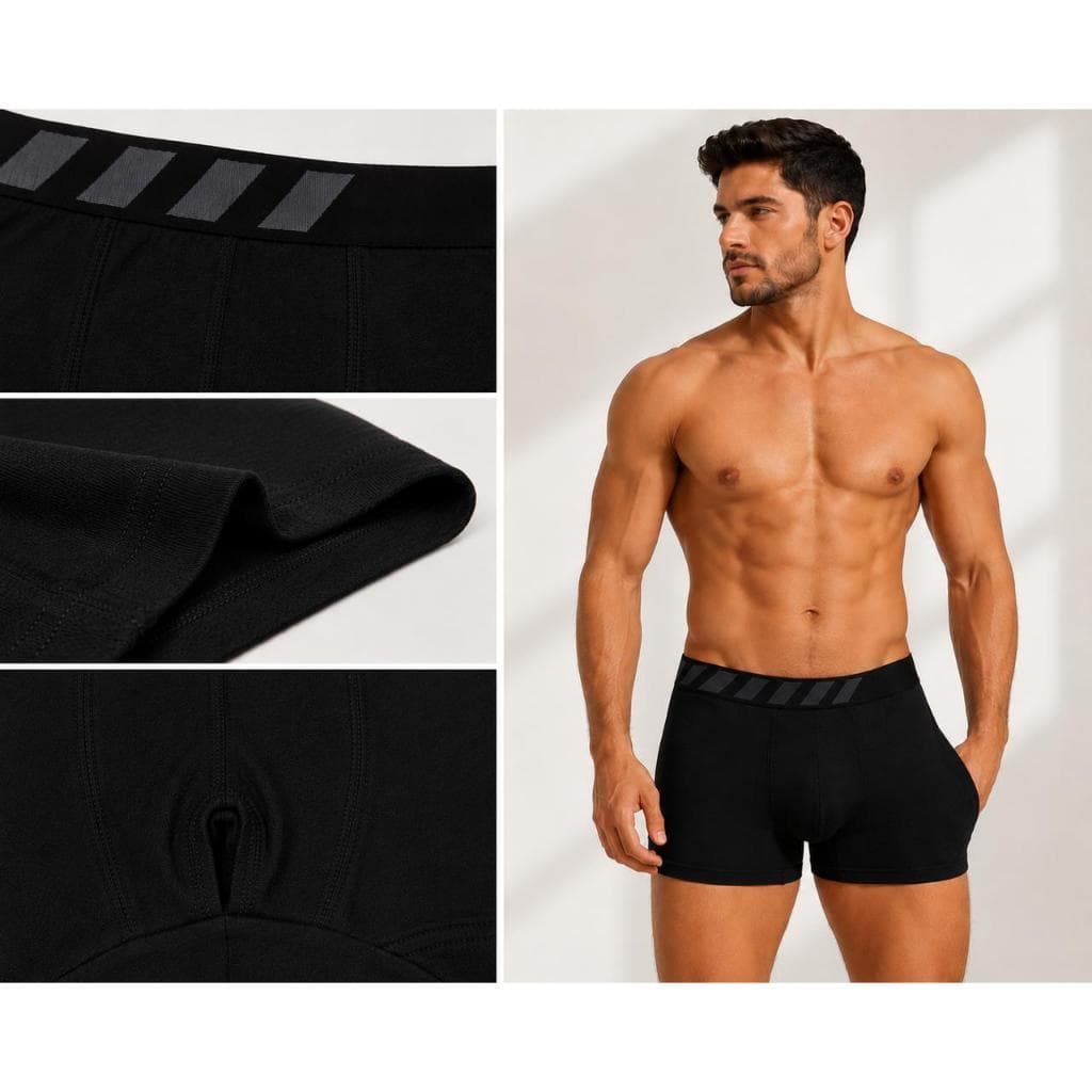 Kit 6 Cuecas Boxer Masculinas Premium Algodão Macio Alta Durabilidade 6 Cores