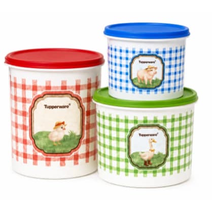 Kit Tupperware Tupper Caixa da Roça 3 peças