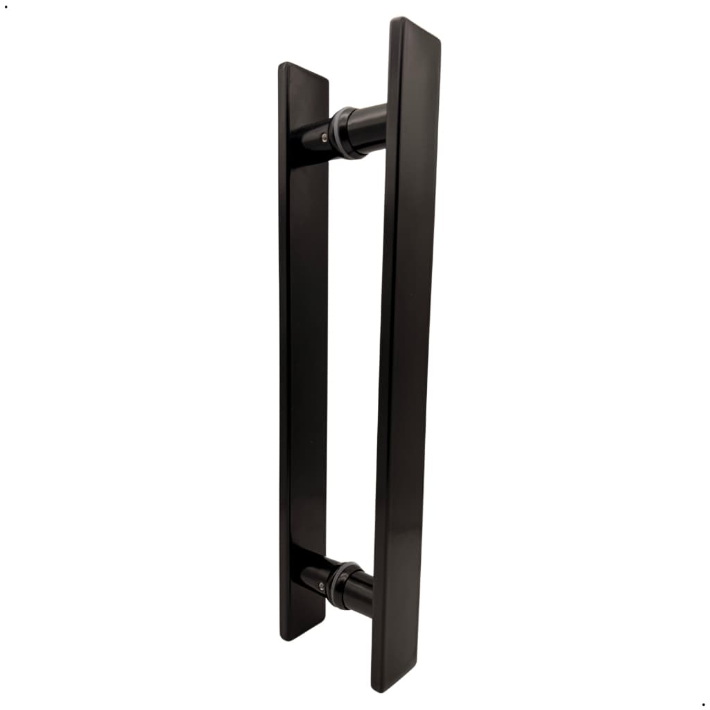 Puxador Inox Barra Chata Preto Barra 40x10 Porta Vidro Portão Madeira 30cm 40cm 45cm 60cm 80cm 100cm