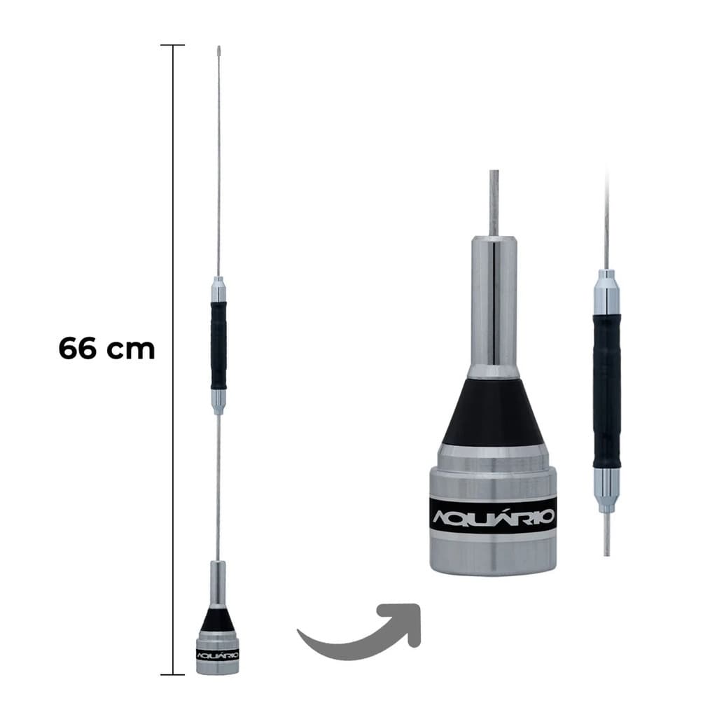 Antena PX Móvel 1/4 para 11 Metros Base Simples B-2050